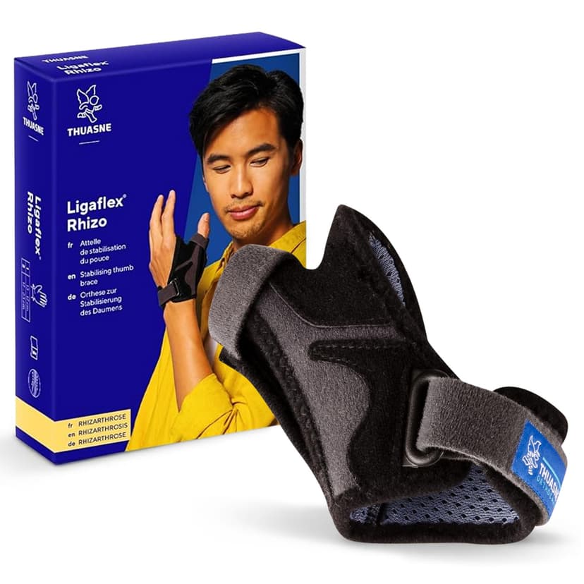 THUASNE Ligaflex Rhizo - Thumb Arthritis Support Splint - Spica Support for Trigger Thumb, Thumb Injuries - CE Medical Device (Size: 1, Right) - 8