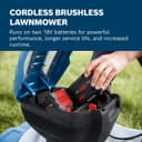 Bosch Professional 18V System Cordless Lawnmower GRA 18V2-46 (Cutting Width: 46 cm, 6-Level Cutting Height Adjustment, 60 Litre Fabric grassbag, incl. 2 x Isolator Key, Mulch Plug) - 5