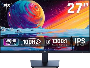 KTC 24 Inch QHD Monitor, 2K@100Hz Flat IPS 1440P Monitor …
