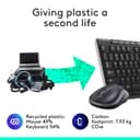 Logitech MK270 Wireless Keyboard and Mouse Combo for Windows, 2.4 GHz Wireless, Compact Mouse, 8 Multimedia and Shortcut Keys, 2-Year Battery Life, for PC, Laptop, QWERTY UK English Layout - Black - 5