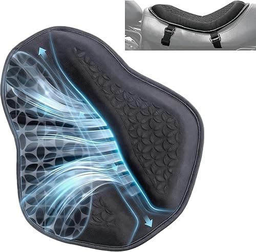 SKYJDM Coussin de siège de moto Gel Coussin de siège univ…