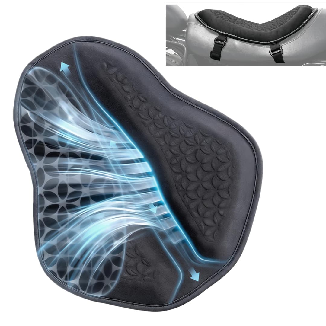 SKYJDM Coussin de siège de moto Gel Coussin de siège univ…