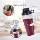 Bosch MMZBTK1B pour robot de cuisine OptiMUM et VitaPower Series 4 Blender à emporter en Tritan Transparent/noir - 4