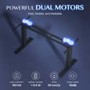 FlexiSpot Bureau Assis Debout Électrique 2 Moteurs, Charge 160kg, 3 Colonnes, Rappel de Sédentarité, Système Anti-collision, Panneau Mémoire, Cadre en Acier, Noir - 5