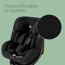Maxi-Cosi Mica 360 S Comfort, Tissus respirants, Siège-auto isofix 360 pivotant, 0–4 ans (40–105 cm), Rotation FlexiSpin, 5 inclinaisons, Protection G-CELL, Crochets harnais Easy-in, Authentic Black - 6