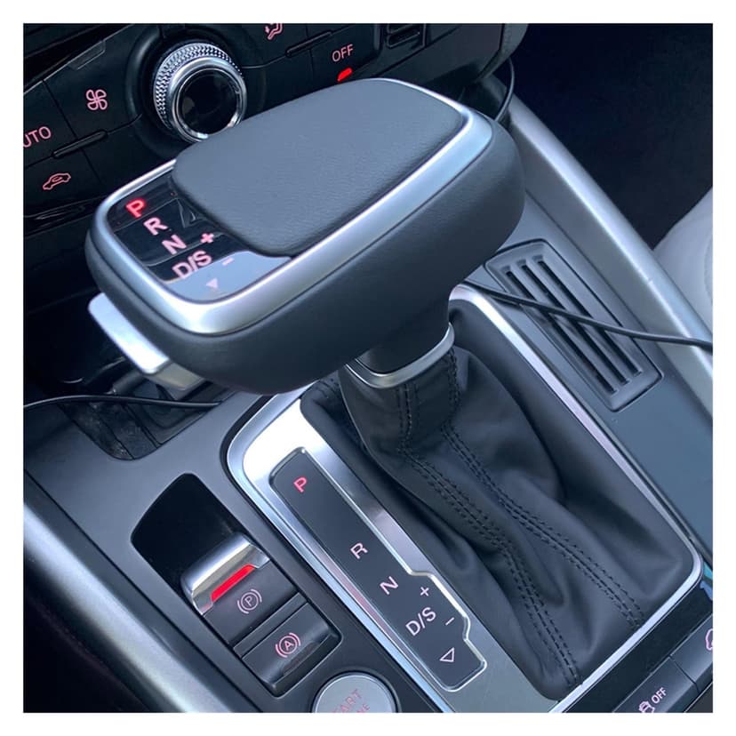 daili store LHD Gear Shift Knob Head Compatible With Audi A6 C6 C7 A4 B8 S6 A7 A5 8t Q5 8r Q7 4L A3 8P S5 S7 LED Gearbox Handle Stick Accessories Rod (Color : With LED light) - 6
