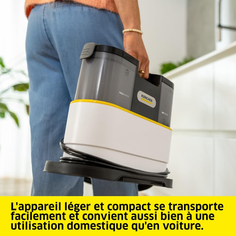 Kärcher Détacheur SE 2 Spot Care, puissance d'absorption : 450 W, réservoir d’eau propre: 1,5 l, surface : 2,89 m², poids: 4,2 kg, buse de lavage pour meubles, brosse pour taches et détergent RM 519 - 6