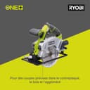RYOBI - Scie Circulaire Sans Fil 18V ONE+ RWSL1801M – Lame Ø150 mm 18 dents, Réglage Profondeur et Inclinaison – Coupe Bois, OSB, Panneaux – Batterie Non Incluse - 2