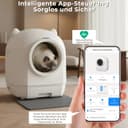 Devoko 90L Self cleaning cat litter tray,APP Control,6 safety sensors,Easy Clean litter robot,Extra Large litter boxes for Multiple Cats,Anti-pinch Smart Robot,Automatic cat litter tray for Multi-Cats - 5