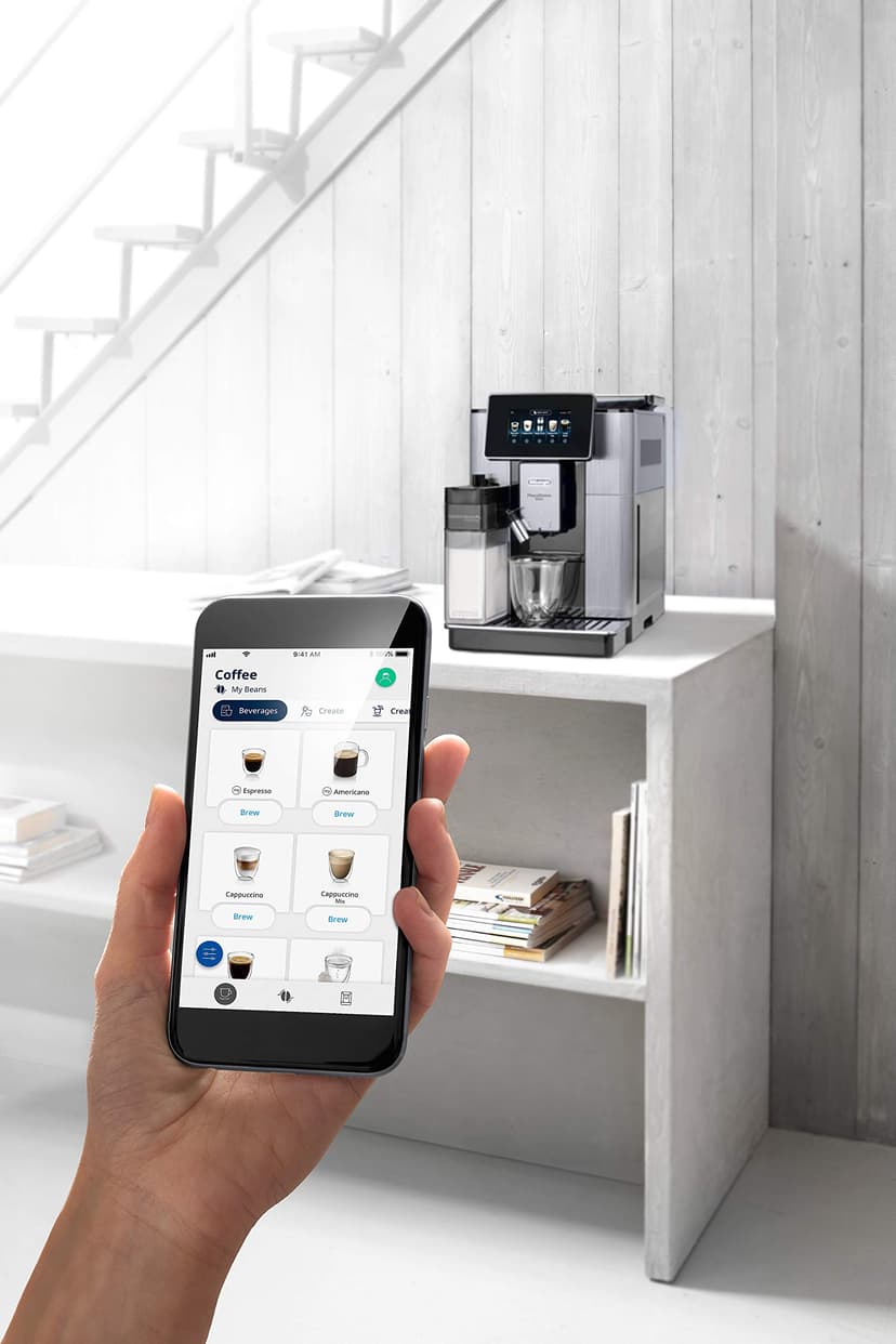 De'Longhi Primadonna Soul, Fully Automatic Bean to Cup, Espresso an Cappuccino Coffee Maker, ECAM610.75.mb, 2.2 liters, Black and Silver - 7