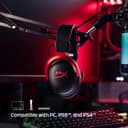 HyperX Cloud II Wireless -Gaming Headset for PC, PS5, PS4, Long Lasting Battery Up to 30 Hours, DTS® Headphone:X®Spatial Audio, Memory Foam, Detachable Noise Cancelling Microphone with Mic Monitoring - 3