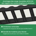 Modular Wine Rack, Bottle Rack, Bottle Storage, Bottle Holder, Wine Holder, plastic, Gris Anthrazit, 24 emplacements de bouteilles - 7