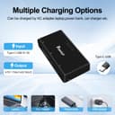 PoweLyt Osmo 360/Action 6/5 Pro/4/3 Battery 2 Packs 3.87V 2100mAh Osmo Action 5 Pro Batteries and 3 Channels Charging Station Compatible with DJI Osmo Action 6/Action 5 Pro/Action 4/Action 3,Osmo 360 - 4