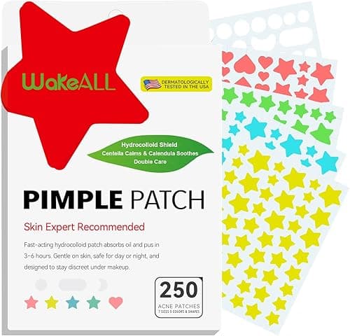 Patch Bouton Hydrocolloïde, Pimple Patch, 250 unités, 7 t…