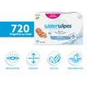 WaterWipes Sensitive+ Newborn & Baby Wipes, Lingettes Pour Nouveau-Nés et Bébés, 720 unités (12 paquets), 3-en-1 nettoie, soigne, protège, 99,9% d'eau, non parfumées - 2