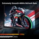 KTC 24.5 inch 400Hz 240Hz Gaming Monitor | Fast IPS 1ms | FHD 1080P Monitor | HDR 400 128% sRGB | HDMI x2, DP x2 |Tilt Adjustability VESA Monitors Black H25X7 - 2