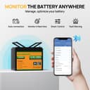 ECO-WORTHY 12 V 100 Ah LiFePO4 Bluetooth with BMS Low Temperature Protection, 1280 Wh Lithium Battery 12 V 100 Ah Car Battery for Motorhomes, Caravans, RVs - 2