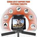 ISE Horizontal Exercise Bike with Adjustable Saddle, Recumbent Exercise Bike Ideal for Recovery Training, Pulse Sensors, Quiet, Grey - 2