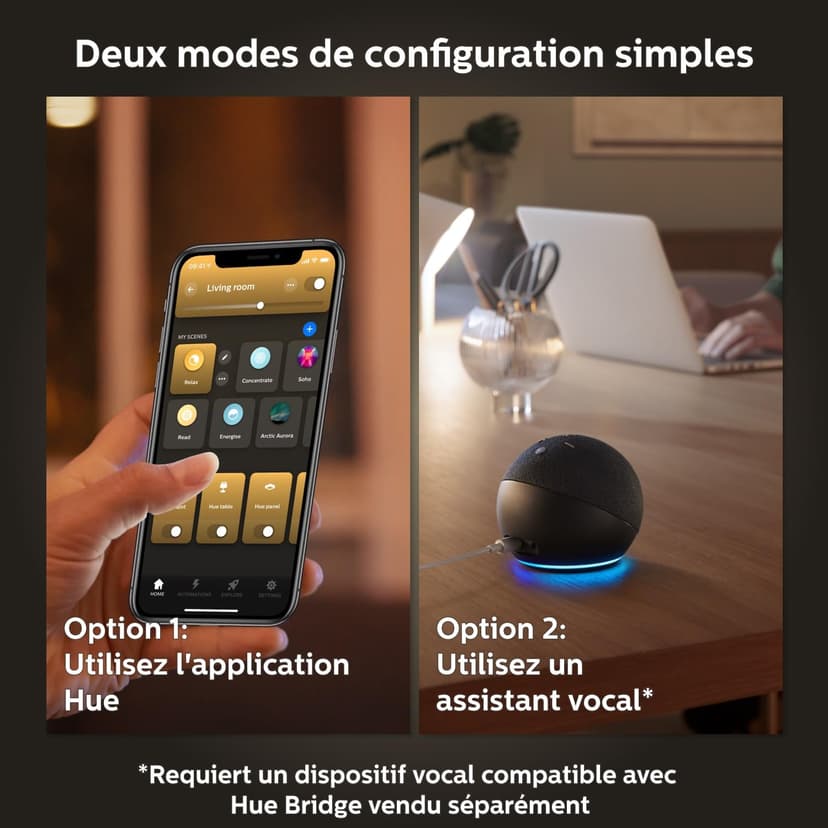 Philips Hue White and Colour Ambiance Smart Light Bulb 2 Pack 75W - 1100 Lumen [E27 Edison Screw] with Bluetooth. Works with Alexa, Google Assistant and Apple Homekit - 5