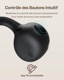 Baseus Bowie MC1 Casque Ouvert, Ecouteur Conduction Osseuse avec Son Impressionnant, Renforcement des Basses Adaptatif, Bluetooth 5.4, Réduction du Bruit Lors des Appels, IP57, Autonomie de 40h - 8