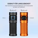 OLIGHT Baton 4 LED Small Torch Rechargeable up to 1300 Lumens, 170 m Light Range, Super Bright Mini Torch with 6 Modes, 30 Days Running Time, Strong Flashlight, IPX8 for Everyday Use, Orange - 5
