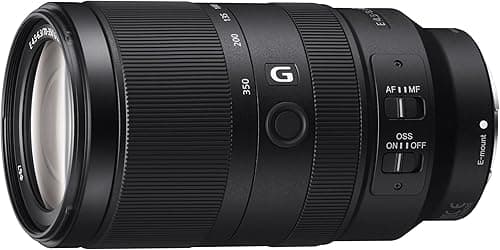 Sony 70-350mm f/4.5-6.3 G OSS Super Telephoto Zoom Lens APS-C Cameras – Ideal for Wildlife, Sports, Bokeh, and Outdoor Photography