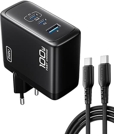 INIU 100W Chargeur USB C, 3-Ports [USBC + USBA] Chargeur …
