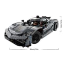 LEGO Technic Koenigsegg Jesko Absolut Grey Hypercar, Race Car Building Toy Set for Boys, Girls & Kids Aged 10 Plus, Buildable Vehicle Model Kit, Introduction to Engineering, Birthday Gift Idea 42173 - 7