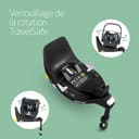 Maxi-Cosi FamilyFix 360 i-Size Base, Rotating Car Seat System, 360 Swivel ISOFIX Base, 0-4 Years (40-105 cm), One-Hand FlexiSpin Rotation, TravelSafe Rotation Control, Click & Go, Black - 4