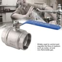 304 Stainless Steel Ball Valve 2 Inch Two Piece Female Thread Ball Valve Full Bore Lever Handle DN50 1000 WOG Suitable for Water, Oil and Non-flammable Gas - 2