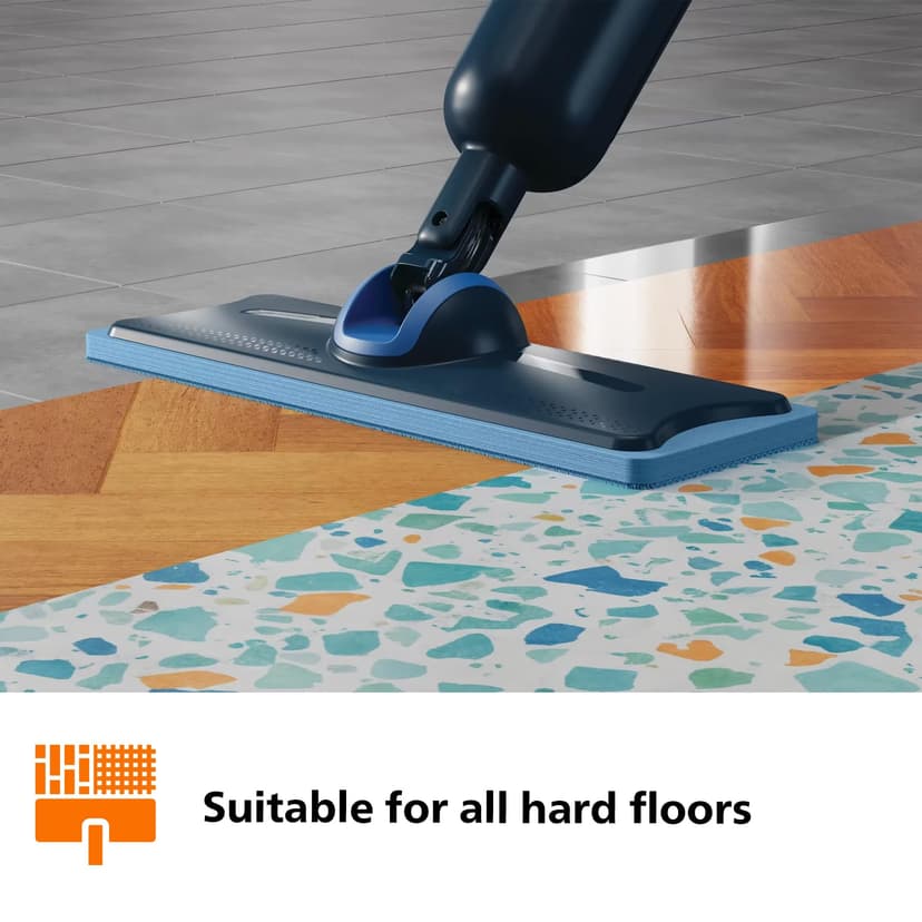 Philips OneUp 5000 Series Electric Mop - 2X Cleaner Floors³, 2X Faster Mopping, Dual Wetness Setting for Hard & Delicate Floors, Cordless with 360° Rotating Hinge (XV5113/01) - 8