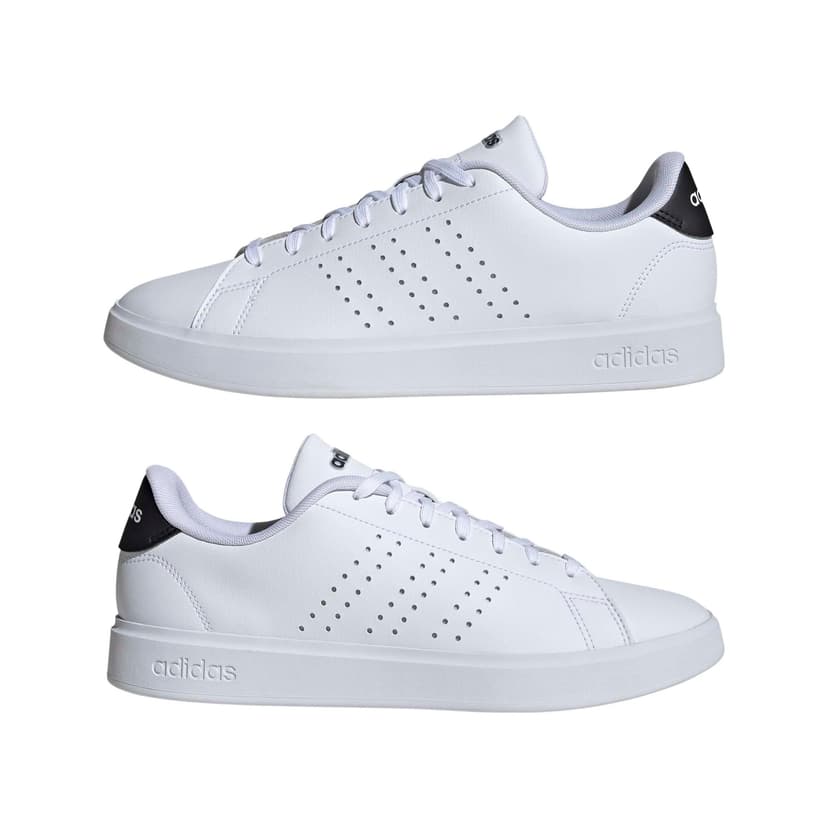 adidas Men's Advantage 2.0 Shoes, Cloud White/Core Black/Legend Ink, 9 UK - 7