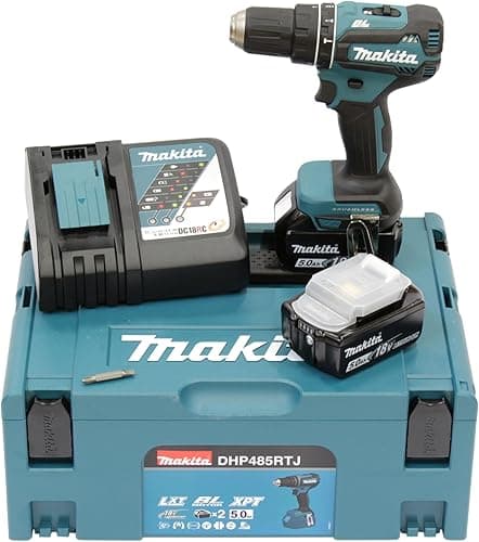 Makita DHP485RTJ Combi Drill, 18 V
