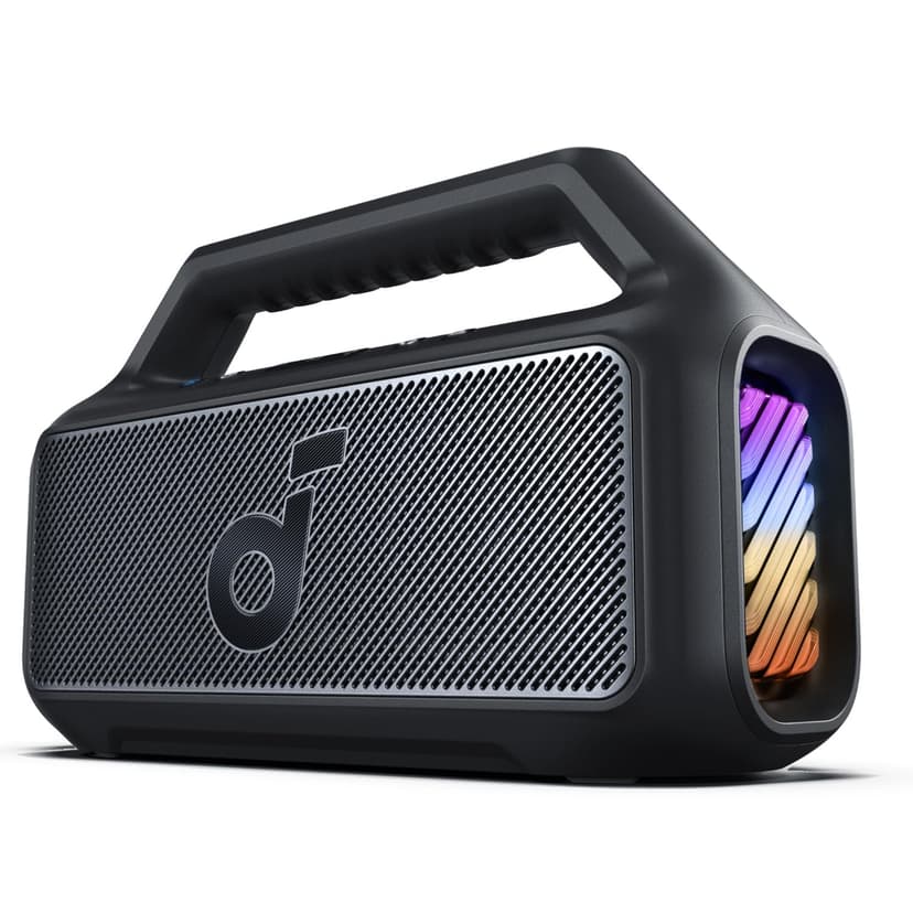 Soundcore Enceinte Bluetooth puissante Boom 2, Son de 80 W avec Caisson de Basse et BassUp 2.0, 24h, IPX7, USB-C, Bluetooth 5.3, Enceinte Portable, Le Camping, la Plage et Le Jardin - 1