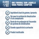 CLIMASET - 3-En-1 R 1234yf Recharge Climatisation, Huile, Produit Anti-Fuites XL et 2 X R1234yf XL - Kit de Recharge de Gaz pour Climatisation Automobile - 5