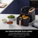 Ninja Air Fryer MAX PRO, 6,2 L, Grand tiroir, rôtir, cuire au four, frire sans huile, familial, antiadhésif, panier/plaque croustillante compatibles lave-vaisselle, pinces, noir/cuivre, AF180EUCP - 4