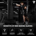 RDX Boxing Gloves, Pro Training Sparring, Maya Hide Leather, Muay Thai MMA Kickboxing, Men Women Adult Kids, Heavy Punching Bag Mitts Pads Workout, Ventilated Palm Multi Layered 4 6 8 10 12 14 16 18Oz - 7