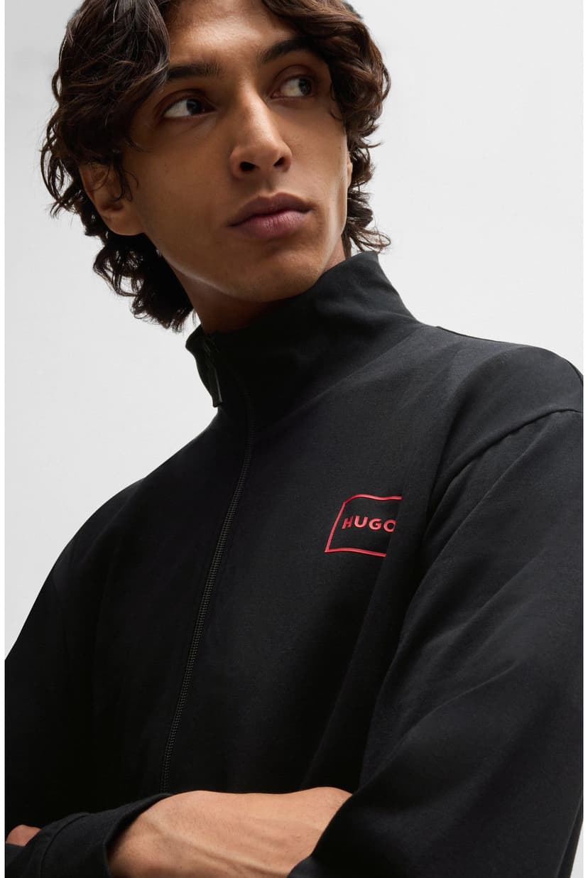 HUGO Men's Laze Zip Jacket 10261152 01 Loungewear jacket - 5