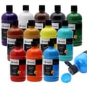 Artecho Acrylic Paint Set for adults 12 Colours (17 oz/500ml Each), Ideal for Canvas, Fabric, Pumpkin, Rock, Leather, Model, Ceramic, Plastic, Clay, Glass. - 1
