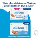 WaterWipes Sensitive+ Newborn & Baby Wipes, Lingettes Pour Nouveau-Nés et Bébés, 720 unités (12 paquets), 3-en-1 nettoie, soigne, protège, 99,9% d'eau, non parfumées - 3