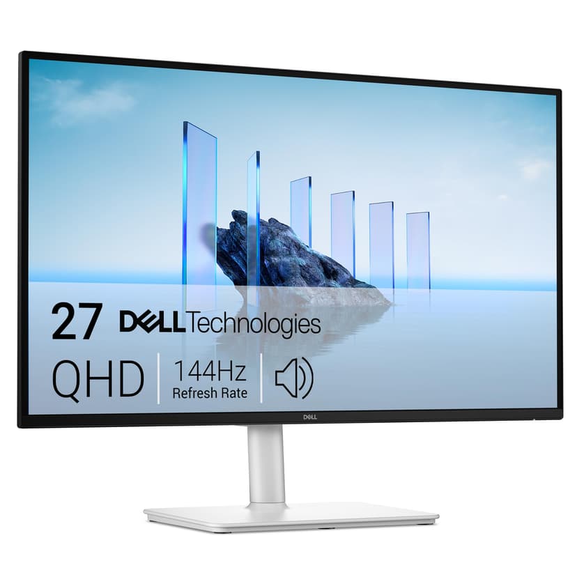Dell 27 Plus USB-C Monitor - S2725DC, QHD (2560x1440), 144Hz, IPS, 1ms MPRT, AMD FreeSync, 99% sRGB, Height Adjust, Built-in Speakers, 2 USB-C, DisplayPort, HDMI, 2 USB-A, 3 Year Warranty, White - 1