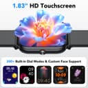 Women's Smart Watch, 1.83 Inch HD Smartwatch, 20 Days Battery Life with Bluetooth Call, Heart Rate Monitor, Sleep, Sports Watch with IP68 Waterproof, 112+ Sports Modes for Android/iOS - 6