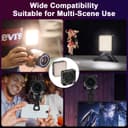 Lumière vidéo RVB, Robofun 80 LED avec batterie de 2500 mAh, CRI95+, petite lumière de caméra à intensité variable, 2700 K-7500 K, lumière photo compacte pour la prise de vue macro, la photographie de - 8
