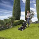WORX Nitro 40V (2x20V) Lawn Mower | PowerShare | WG749E | Includes 2 4Ah Batteries and Dual Charger | 46 cm with traction | Mulching | 7 Height Positions - 4