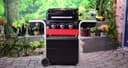 Char-Broil Gas2Coal Hybrid Grill - Griglia per barbecue a gas e carbone a 3 fuochi, finitura nera - 8