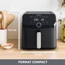 Moulinex Easy Fry Mega, Compact air Fryer, Mono Drawer 7.5 L, Up to 8 People, 8 Programs, Black EZ8558F0 - 4
