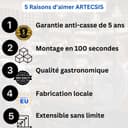 Modular Wine Rack, Bottle Rack, Bottle Storage, Bottle Holder, Wine Holder, plastic, Gris Anthrazit, 24 emplacements de bouteilles - 2