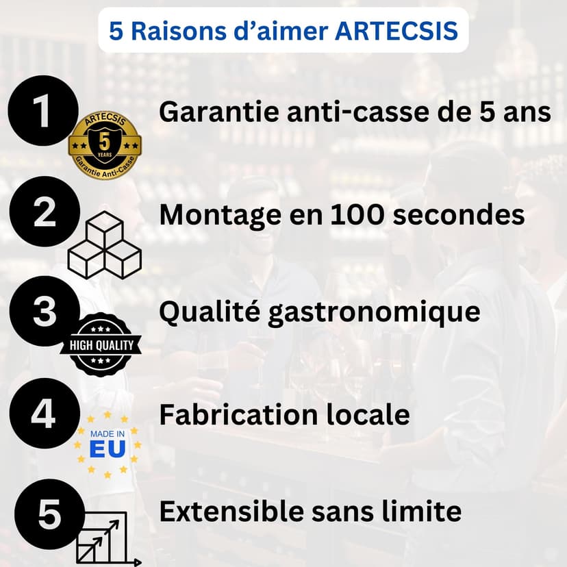 Modular Wine Rack, Bottle Rack, Bottle Storage, Bottle Holder, Wine Holder, plastic, Gris Anthrazit, 24 emplacements de bouteilles - 2