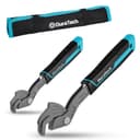 DURATECH Clés Réglables Serre-Ecrou 200 mm & 300 mm, Clé Multifonction en Acier CR-V, Kit de Clés Universelles pour Tuyaux, Écrous et Réparations - 1