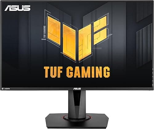 ASUS TUF Gaming VG279QM HDR Gaming Monitor - 27 inch Full HD (1920 x 1080), Fast IPS, 280Hz, 1 ms (GTG), Extreme Low Motion Blur Sync, G-Sync Compatible, DisplayHDR 400, Black